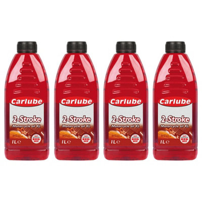 Carlube 2 Stroke Motor Cycle Bike Engine Oil Treatment 1 Litre Ltr Xst011 X4 from B&Q