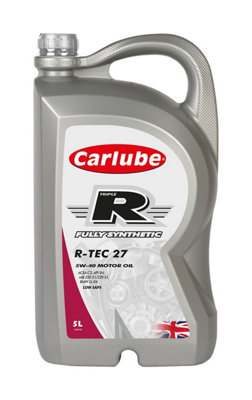 Carlube Engine Oil Triple R 5W40 C3 Low Saps Fully Synthetic Rtec 27 5L from B&Q
