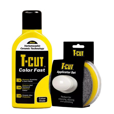 T-Cut Scratch Remover Color Fast Paint Restorer - 500Ml + Applicator Yellow
