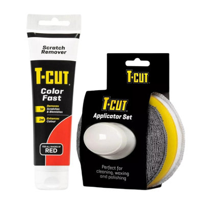 T-Cut Scratch Remover Color Fast Paint Restorer - 500Ml + Applicator Red