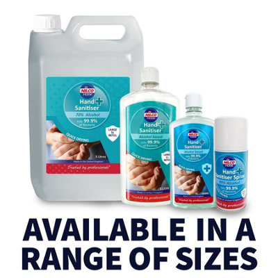 6X Nilco Hand Sanitiser Antibacterial Hand Sanitising Gel 1.2 Litres100Ml X12 from B&Q