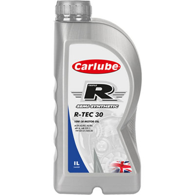 Triple R Carlube R-Tec 30 10W-30 Semi Synthetic Motor Oil 1L