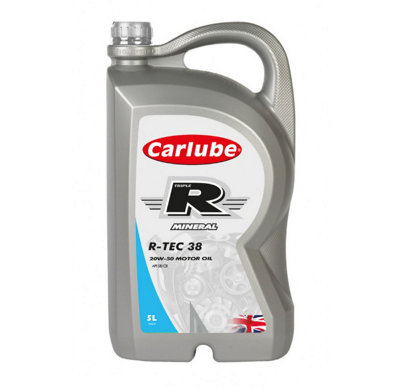 B&Q -  Triple R Engine Oil 20W50 Api Sb Cb Mineral 5 Litres R-Tec 38
