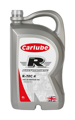 B&Q -  Engine Oil 5L Triple R 0W20 Api Sp Fully Synthetic 5 Litres R-Tec 4