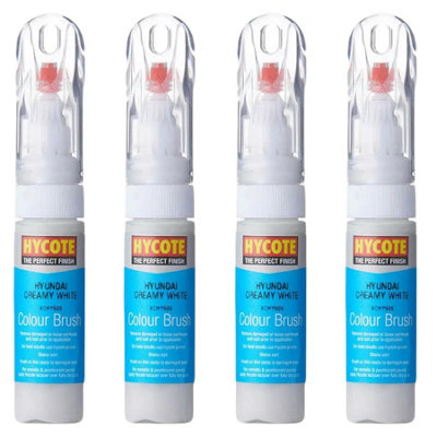 Hycote Colour Touch Up Brush Paint  Kia Titanium Silver (Metallic) 12.5Ml X4 from B&Q