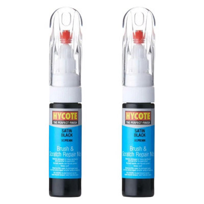 Hycote Colour Touch Up Brush Paint Xcpb306 Satin Black 12.5Ml X2 from B&Q