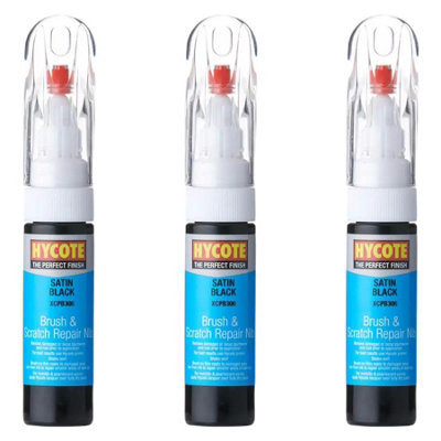 Hycote Colour Touch Up Brush Paint Xcpb306 Satin Black 12.5Ml X3 from B&Q