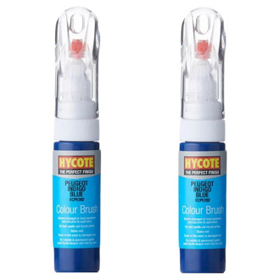 Hycote Colour Touch Up Brush Paint Xcpe202 Peugeot Indigo Blue 12.5Ml X2 from B&Q