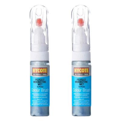 Hycote Touch Up Brush Paint  Peugeot Moonstone Silver (Metallic) 12.5Ml X2 from B&Q