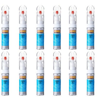 Hycote Colour Touch Up Brush Paint  Peugeot Aluminium (Metallic) 12.5Ml X12 from B&Q