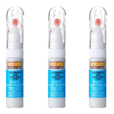 Hycote Colour Touch Up Brush Paint Xcvw611 Volkswagen Candy White 12.5Ml X3 from B&Q