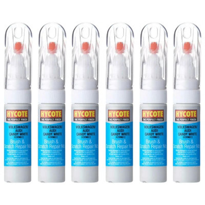 Hycote Colour Touch Up Brush Paint Xcvw611 Volkswagen Candy White 12.5Ml X6 from B&Q