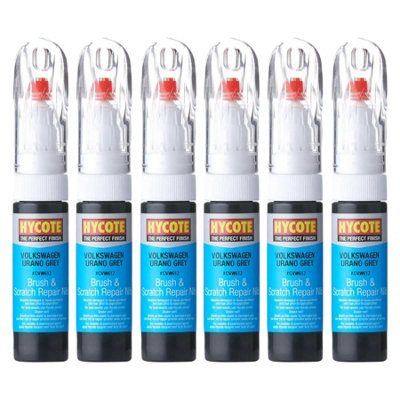 Hycote Colour Touch Up Brush Paint Xcvw612 Volkswagen Urano Grey 12.5Ml X6 from B&Q