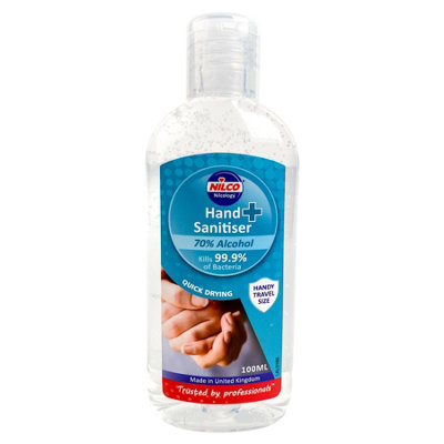 Nilco Hand Sanitiser Antibacterial Hand Sanitising Gel - 100Ml X 2