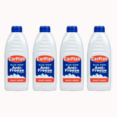Carplan Blue Star Ready Mixed Antifreeze & Coolant1L X 4