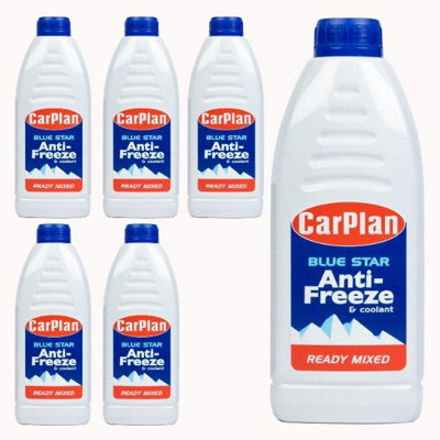 Carplan Blue Star Ready Mixed Antifreeze & Coolant1L X 6