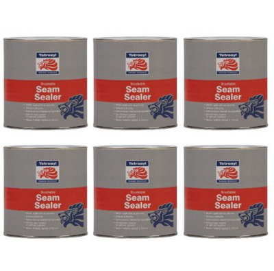 B&Q -  Brushable Seam Sealer Synthetic Rubber Based Car Body Sealant 1Kg X6