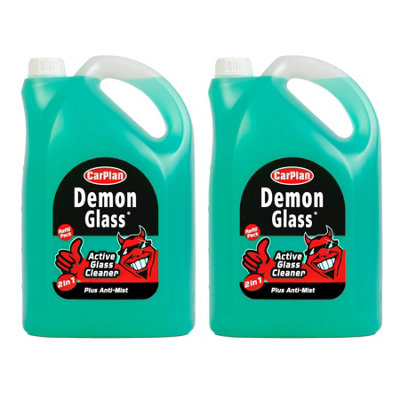 Carplan Glass Cleaner Streak Free Interior Exterior Demon Anti Mist Pack X2 5L