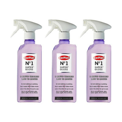 CarPlan Car Paint No Wax Polish Gloss Valeting Spray Sealant Smooth Finish 600Ml from B&Q