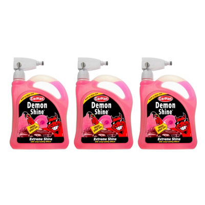 Carplan Demon Shine Spray On Shine Car Wax Polish Spray & Wipe 2L Gun X3