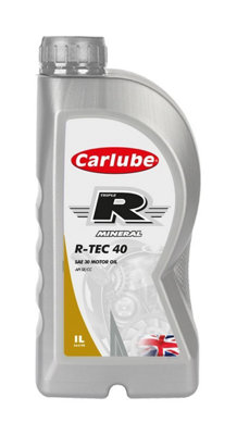 Carlube 3X Engine Oil Triple R Sae 30 Diesel Api Se Cc Mineral 1 Litre R-Tec 40 1L