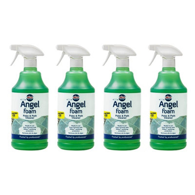 Nilco Angel FoamPatio & Path Cleaner 4L Ready To Use Dirt Algae Remover 4X 1L from B&Q