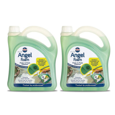 Nilco Angel FoamPatio & Path Cleaner 4L Ready To Use Dirt Algae Remover 2X 2L from B&Q