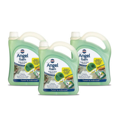 Nilco Angel FoamPatio & Path Cleaner 6L Ready To Use Dirt Algae Remover 3X 2L from B&Q
