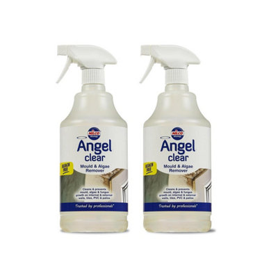 Nilco Angel Clear 2L Mould Algae Remover Cleaner Walls Tiles Pvc Patios 2X 1L from B&Q