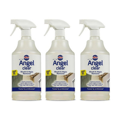 Nilco Angel Clear 3L Mould Algae Remover Cleaner Walls Tiles Pvc Patios 3X 1L from B&Q