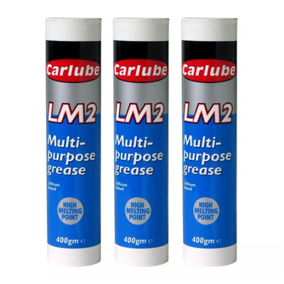 B&Q -  Multi Purpose Wheel Bearing Lithium Lm2 Based Grease Lubricant 400G  X3