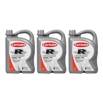 Carlube Triple R 10W-40 Semi Synthetic Oil For Petrol & Diesel Engines 4L X3 from B&Q