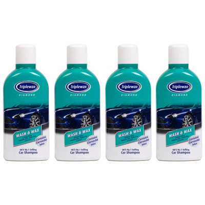 Triplewax Wash & Wax Shampoo Streak Free Car Caravan Motorhome 1L X4