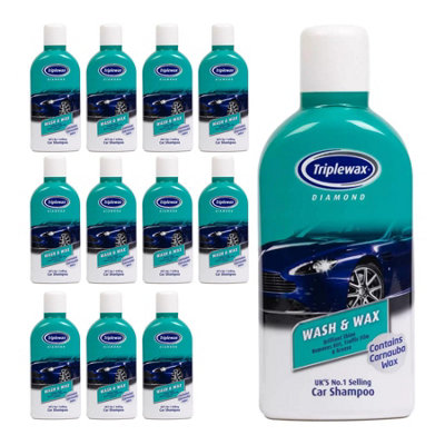 Triplewax Wash & Wax Shampoo Streak Free Car Caravan Motorhome 1L X12 from B&Q