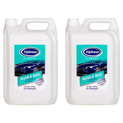 Triplewax Wash & Wax Shampoo Streak Free Car Caravan Motorhome 5L X2