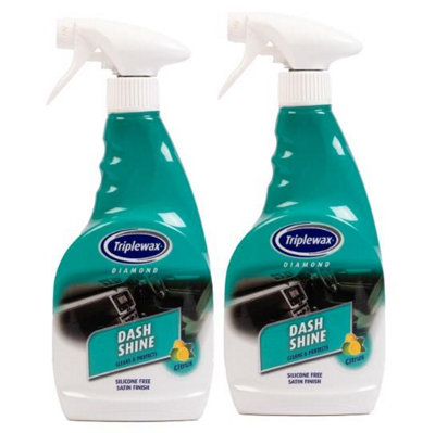 Triplewax Car Dash Shine Valet Interior Plastic Trim Satin Finish X2 500Ml
