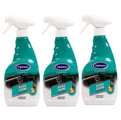 Triplewax Car Dash Shine Valet Interior Plastic Trim Satin Finish X3 500Ml