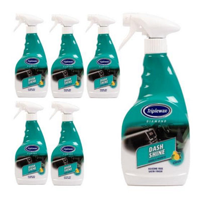 Triplewax Car Dash Shine Valet Interior Plastic Trim Satin Finish X6 500Ml