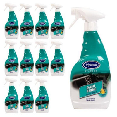 Triplewax Car Dash Shine Valet Interior Plastic Trim Satin Finish X12 500Ml