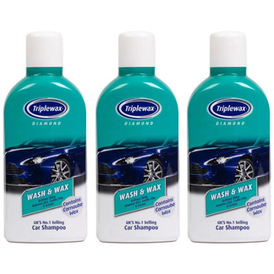 Triplewax Wash & Wax Shampoo Streak Free Car Caravan Motorhome 1L X3