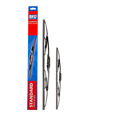Quinton Hazell Wiper Blades Set 2X Front 483mm + 660mm Fits Opel Peugeot Renault Vauxhall Volvo from B&Q