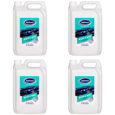 Triplewax Wash & Wax Shampoo Streak Free Car Caravan Motorhome X4 5L