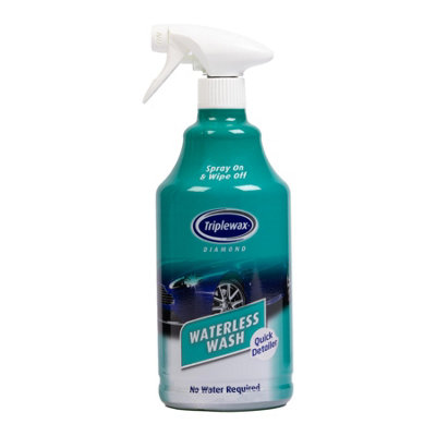 Triplewax White/Light Waterless Wash No Wax Top Up Cleaner Quick Detailer Car Caravan X12 1L B&Q