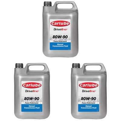Carlube Driveline Mtf 80W90 Gl4 Manual Transmission Gearbox Fluid Oil 4.55L X3 from B&Q