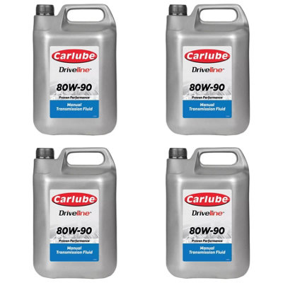 Carlube Driveline Mtf 80W90 Gl4 Manual Transmission Gearbox Fluid Oil 4.55L X4 from B&Q