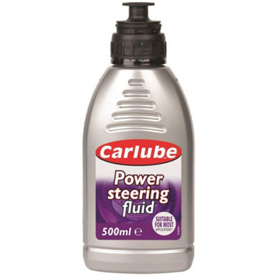 Carlube Power Steering Fluid Hydraulic Lubricant 500Ml X4 Treatment 2 Litres from B&Q