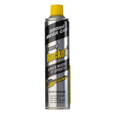 Rocket Tt Super Lubricant Solution Cap & Straw 600Ml Anti Squeaks Rust Corrosion from B&Q