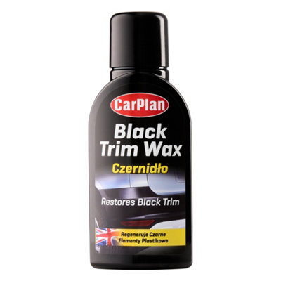B&Q -  Black Trim Car Wax350Ml Bottle