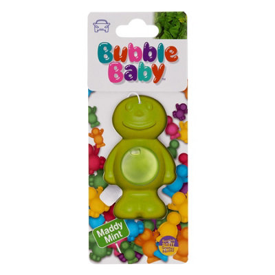 1X Bubble Baby Carded Membrane Air Freshener Fresh Mint Scent Car Caravan Home