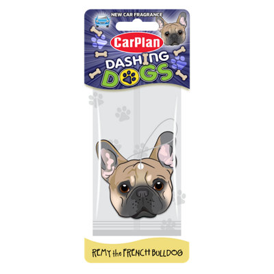 Carplan Remy The French Bulldog New Car Hanging Air Freshener from B&Q